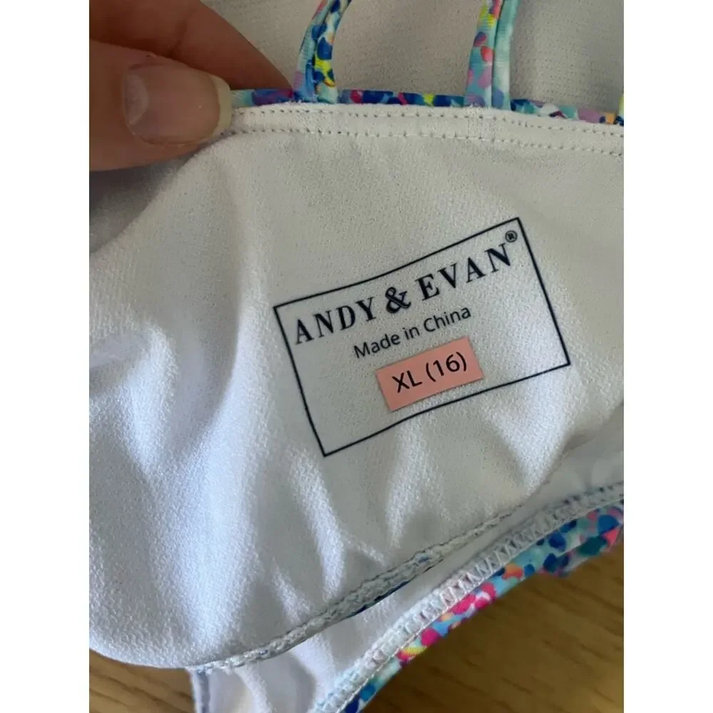 Girls Andy & Evan Bikini Set Size XL